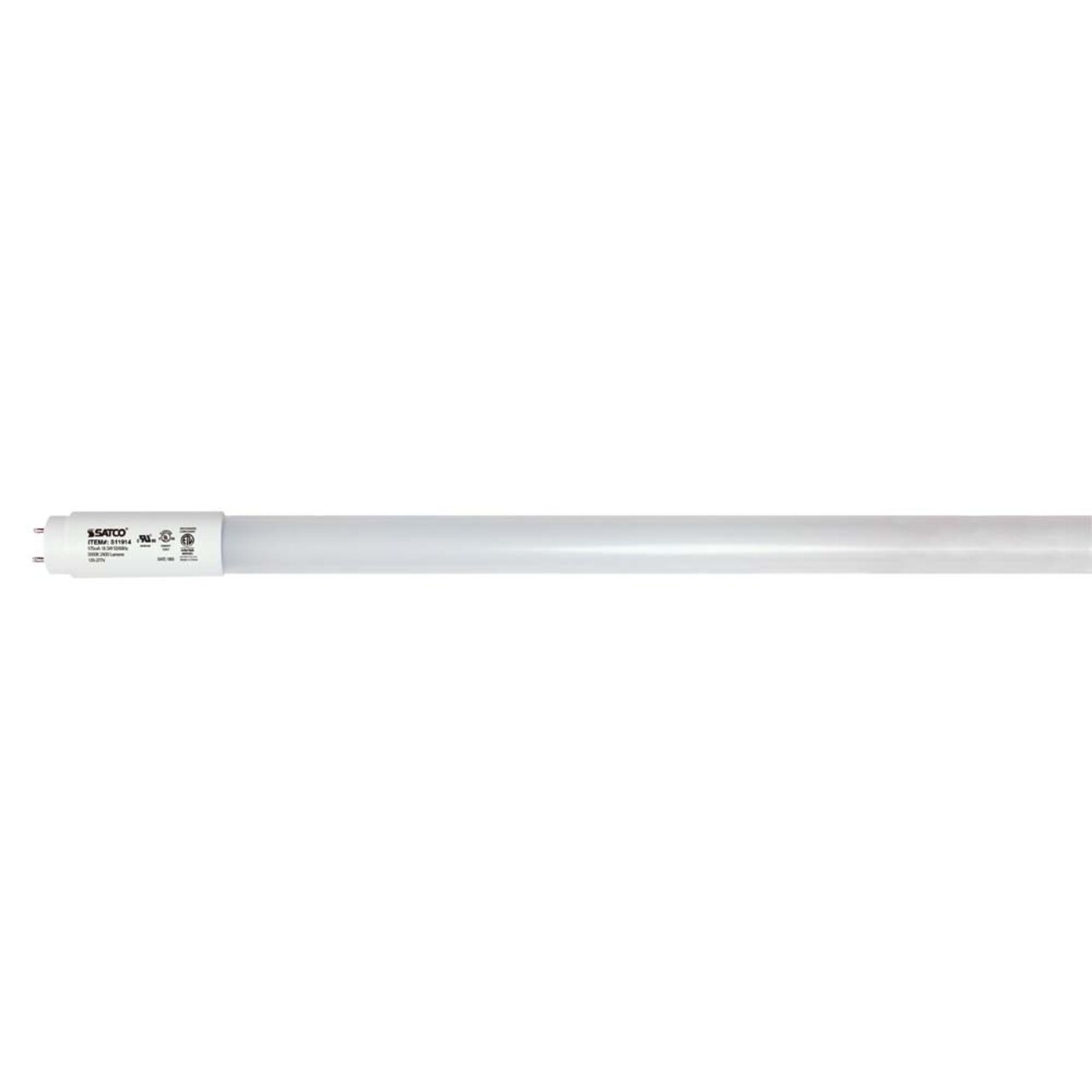 Satco 18.5w 120v T8 LED Frosted G13 Medium Bi-pin Base 2400 Lumens 3000k